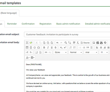 Email Template Editor